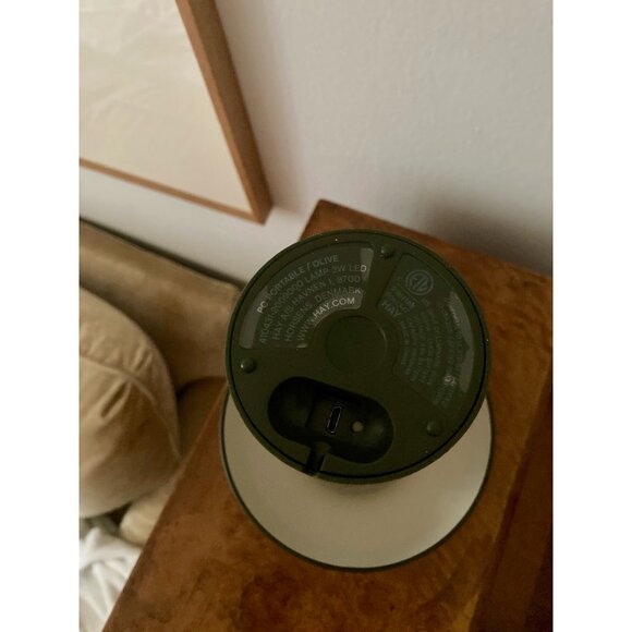 Pre-Loved Hay PC Portable Lamp in Olive - Picture 3 of 10